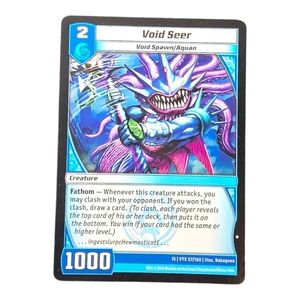 2014 Kaijudo Void Seer Trading Card - Blue